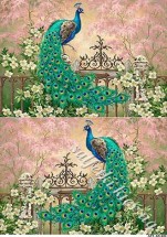 Декупажна карта - павичі AN089, формат А4, 60 г/м2