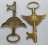 Ключ старовинний №50 бронза (годинник з крилами)