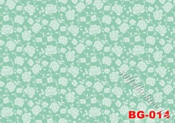 Декупажна карта - фон квітковий зелений BG014, формат А4, 60 г/м2