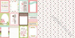 Бумага для скрапбукинга Girl Journaling Cards