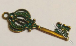 Ключ старовинний №19 бронза з патиною