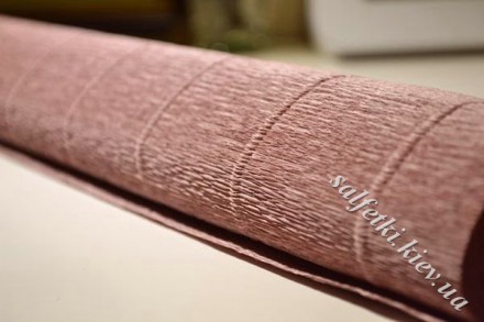 Гофрований папір 613: коричнево-рожевий античний