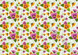 Декупажна карта - фон братки BG084 формат А4, 60 г/м2