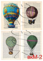 Декупажна карта - картинки у книзі вкМ-2, формат А4, 60 г/м2