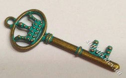 Ключ старовинний №20 бронза з патиною