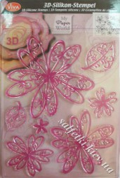 Штамп силиконовый 3d 14x18см &quot;Цветок принцессы&quot;