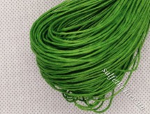 Вощений шнур зелений, бавовна, 1 мм (1 метр)