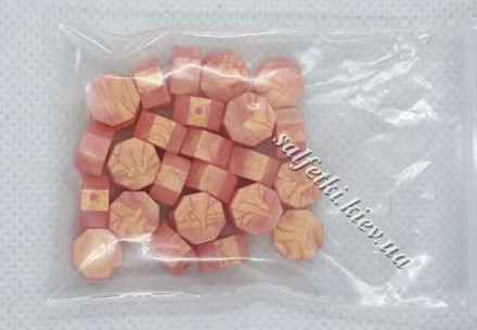 Сургуч у гранулах рожевий із золотистим відблиском 10 г