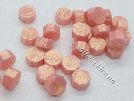 Сургуч у гранулах рожевий із золотистим відблиском 10 г