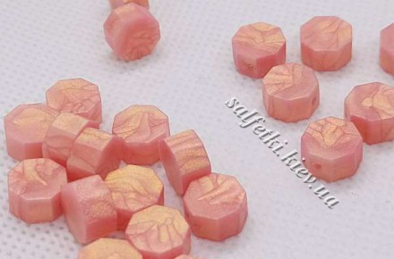 Сургуч у гранулах рожевий із золотистим відблиском 10 г