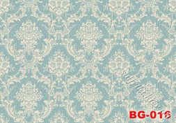 Декупажна карта - фон бароко блакитний BG016, формат А4, 60 г/м2