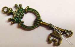 Ключ старовинний №22 бронза з патиною