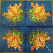 новогодние колокольчики 33 х 33 см