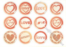 Декупажна карта - LOVE 1-088, формат А4, 60 г/м2