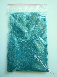 Гліттер блакитний (бірюзовий) 10 гр (zip-пакет)