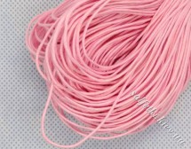 Вощений шнур рожевий, бавовна, 1 мм (1 метр)