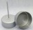 Металевий утримувач свічки 4 см глибокий (срібний)