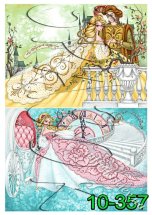 Декупажна карта - чарівні казки 10-357, формат А4, 60 г/м2