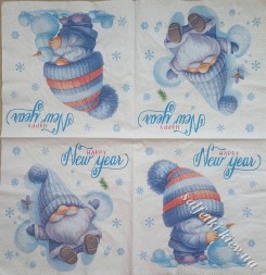 Серветка Happy New year 33 х 33 см (ТС0029)