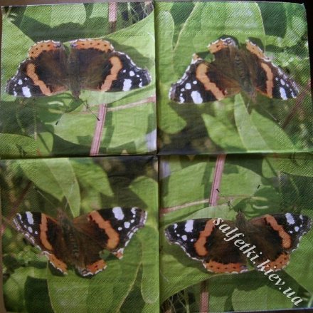 Серветка великий метелик 33 х 33 см (ТС0351)