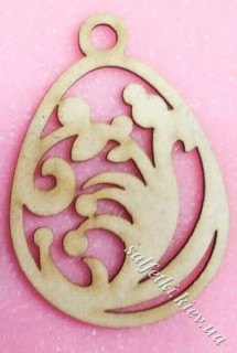 Яйцо с подвесом рис.10 ДВП  10 см