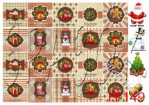 Декупажна карта - новорічні картинки Н-149, формат А4, 60 г/м2