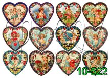 Декупажна карта - серця-валентинки 10-522, формат А4, 60 г/м2