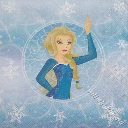 Серветки Ельза (Frozen) 33 х 33 см (пачка 20 шт.) (ПТС0031)