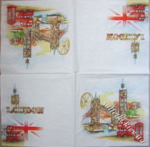Серветка London in Watercolour 33 х 33 см (ТС4752)