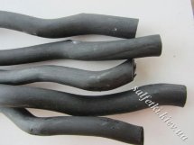 Салекс - ветка 30 см черная средней толщины