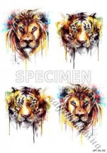 Декупажна карта - звірі акварель AN102, формат А4, 60 г/м2