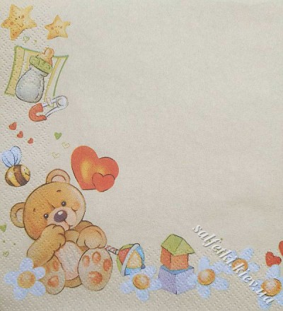 Серветка дитяча з місяцем 33 х 33 см (ТС0034)