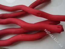 Салекс - гілка 30 см червона товста