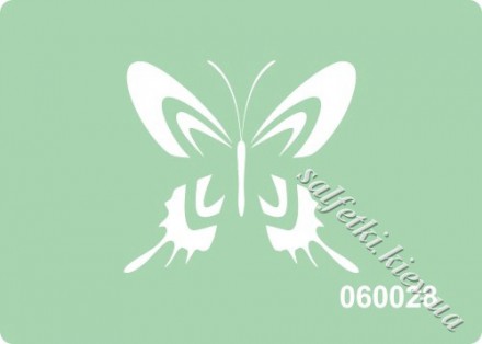 Трафарет самоклеючий Метелик арт. 060028