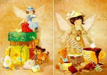 Декупажна карта - домашні феї CH045, формат А4, 60 г/м2