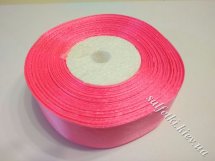 Лента атласная розовый 25 мм №05 (бобина)