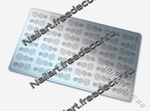 Металлизированные наклейки на ногти №166 серебро