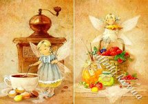 Декупажна карта - домашні феї CH046, формат А4, 60 г/м2