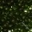 Бисер Preciosa 10/0, № 50290 Прозрачный Матовый, Темно-Зеленый, Круглый 10г.