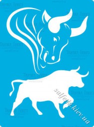Трафарет 333 - Бик (символ року 2021)