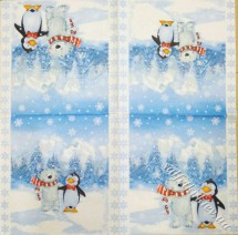 Серветка полярні друзі 33 х 33 см (ТС4807)