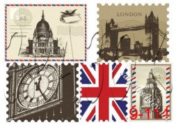 Декупажна карта - Лондон 3-574, формат А4, 60 г/м2