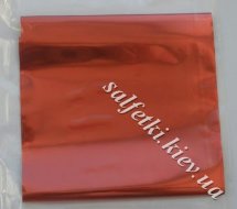 Фольга металлическая на плёнке КРАСНАЯ 0,1м2