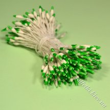 Цветочные тычинки белые с зеленым кончиком