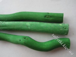 Салекс - ветка 30 см зеленая толстая