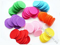 Фетровые кружочки разноцветные 4,5 см (10 шт)