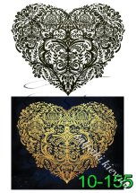 Декупажна карта - візерунки - серце 10-155, формат А4, 60 г/м2