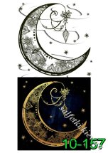 Декупажна карта - місяць 10-157, формат А4, 60 г/м2