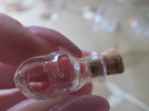 Міні-пляшка зі скла з пробкою Зірка (брак)