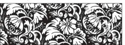 Картон дизайнерский цветной &quot;Черно-белый&quot; 220г 21Х30см ЦВЕТОЧНЫЙ ОРНАМЕНТ